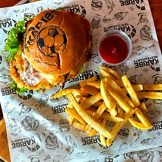 Hamburguesa con papas